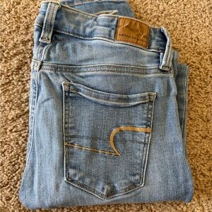 American Eagle Outfitters Women's Denim Jegging - Light Blue